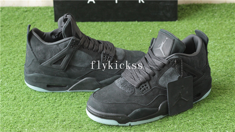 Update Version Air Jordan 4 Retro Black Kaws